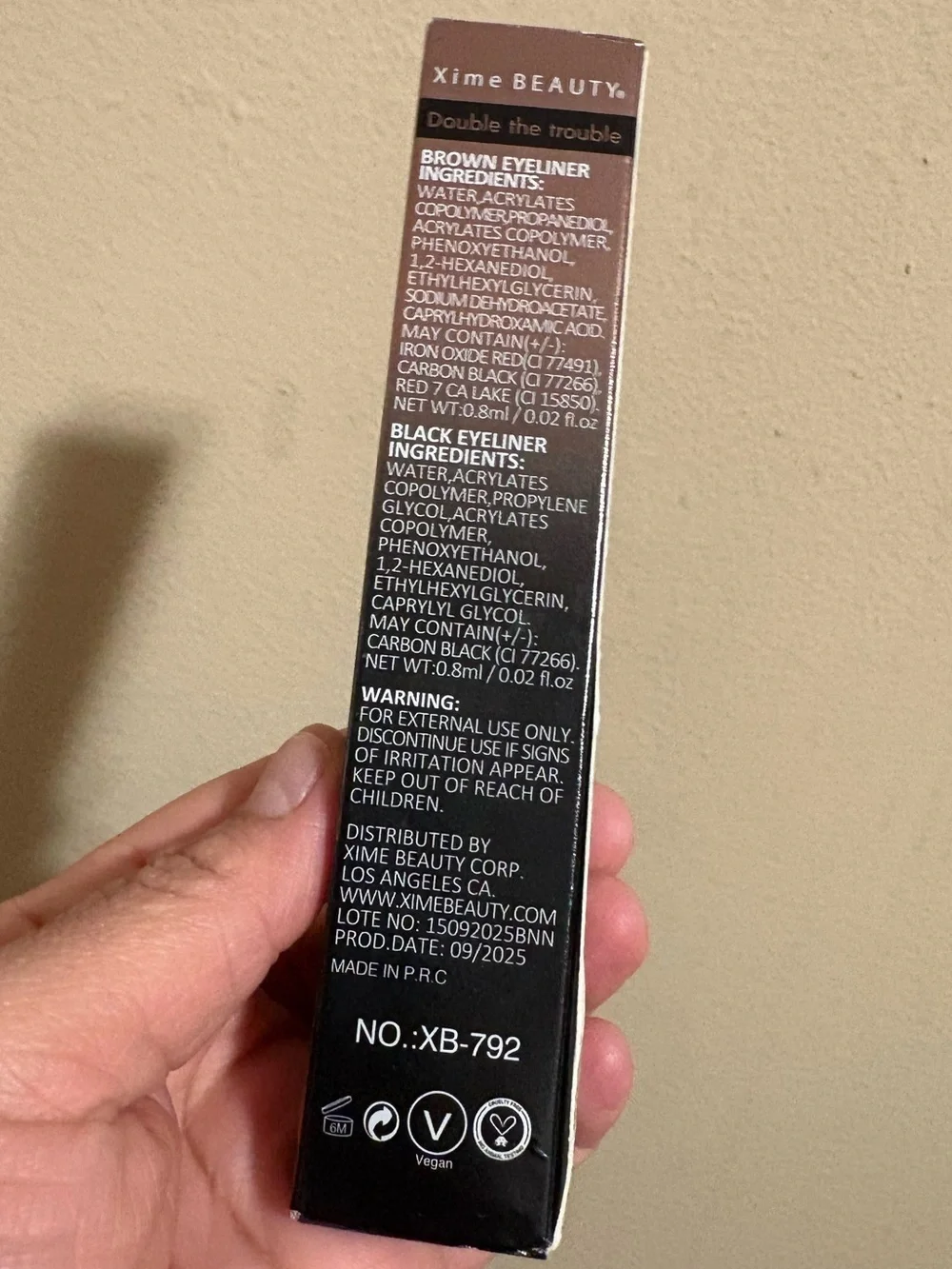 Double the Trouble 24H Waterproof Eyeliner -Black/Brown Brand New Factory sealed